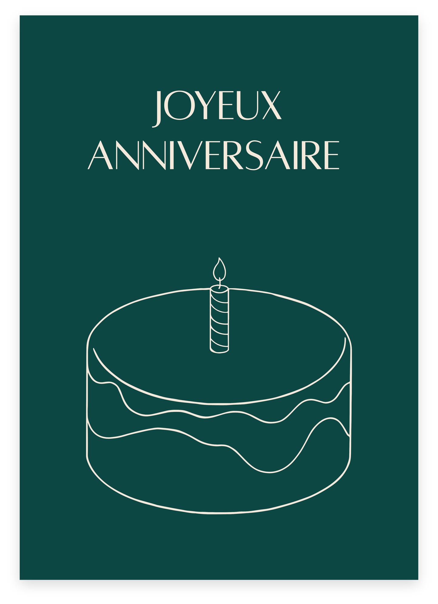 Carte "Joyeux Anniversaire"