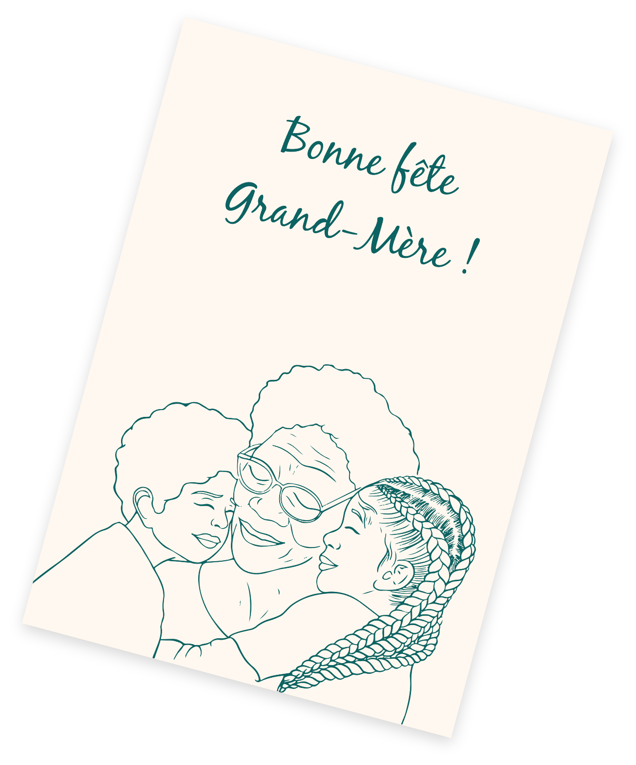 Carte "Étreinte Grand-Maternelle"