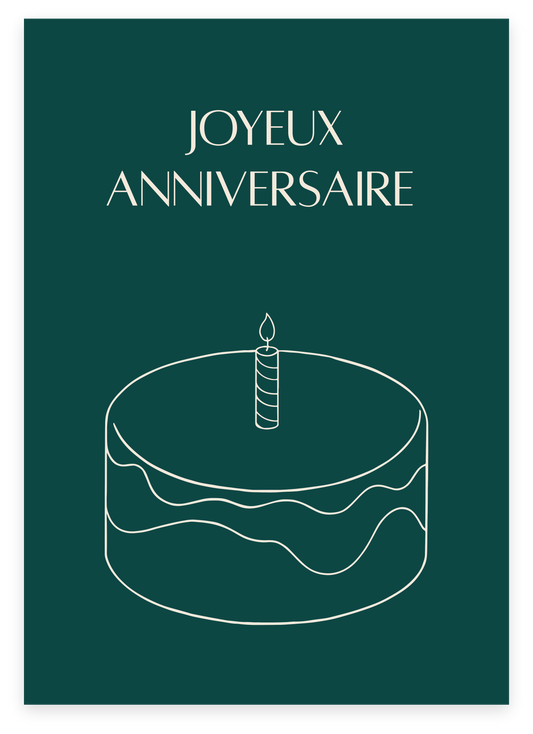 Carte "Joyeux Anniversaire"