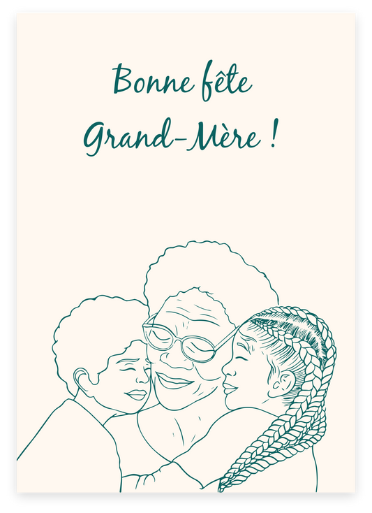 Carte "Étreinte Grand-Maternelle"