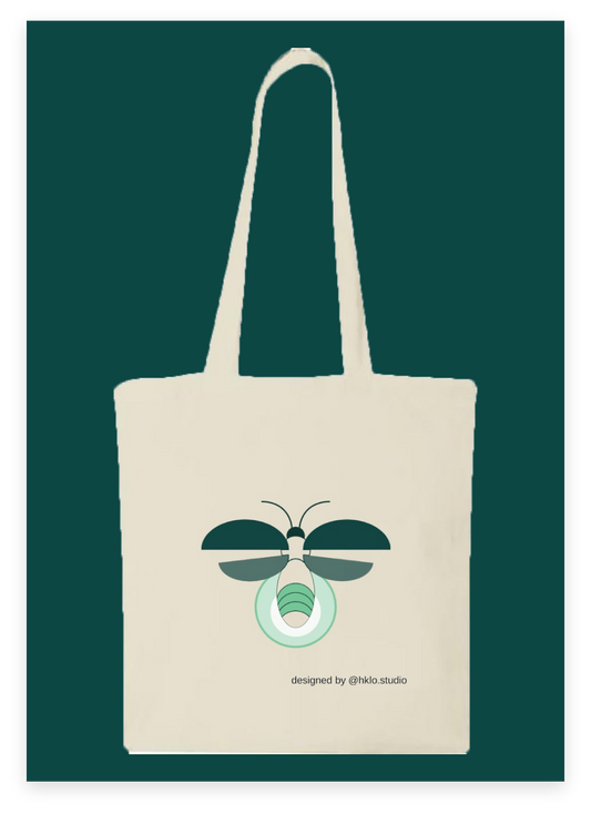 Tote Bag Exclusif Emblème Luciole - Soutenez HKLO