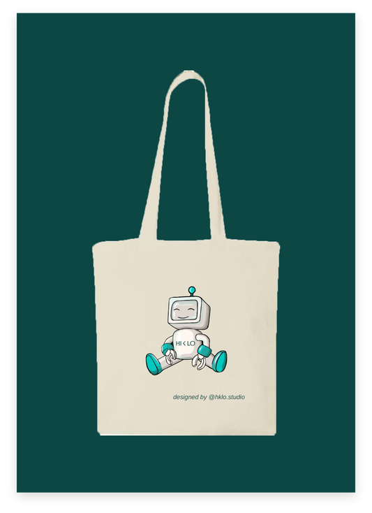 Tote Bag Exclusif Robot - Soutenez HKLO