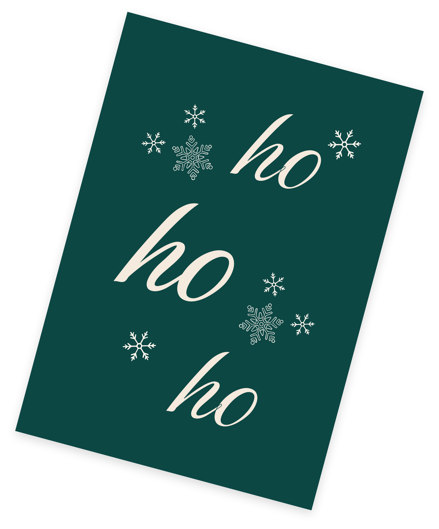 Carte de noël "ho ho ho"